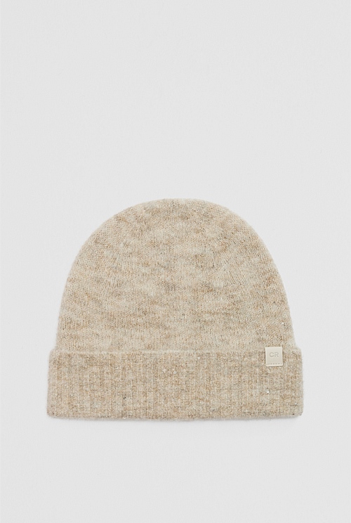 Sequin Fluffy Beanie