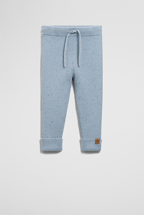 Organically Grown Cotton Rib Knit Legging