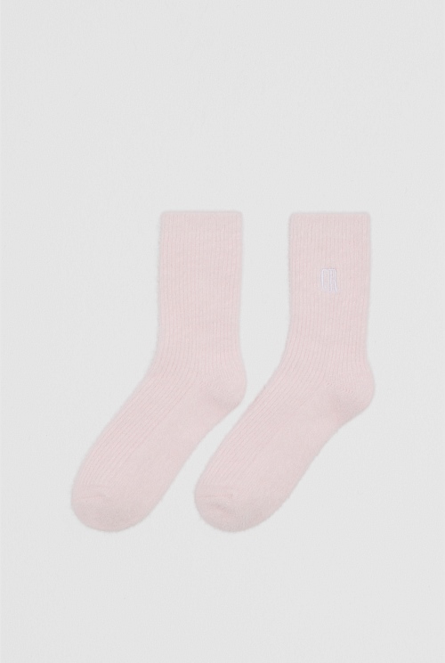 Country Road Fluffy Sock