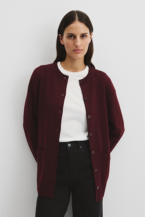 Compact Wool Longline Cardigan Compact Wool Longline Cardigan