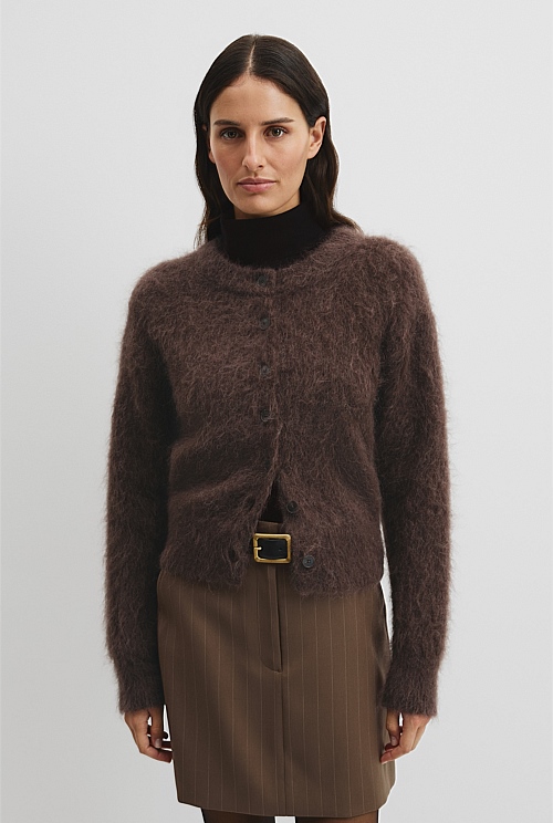 Long Sleeve Fluffy Cardigan