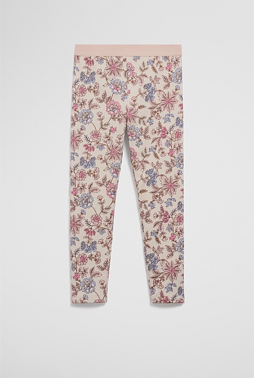 Organically Grown Cotton Fleece Lined Legging