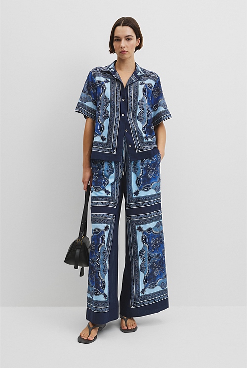 Scarf Print Pull-On Pant Scarf Print Pull-On Pant