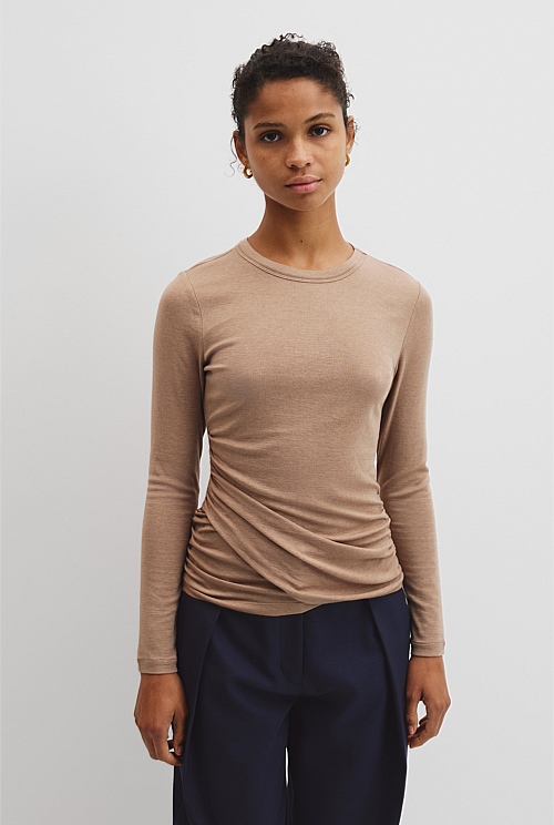 Jersey Wrap Top Jersey Wrap Top