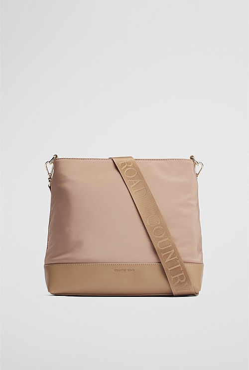 Soft Top Zip Crossbody Bag