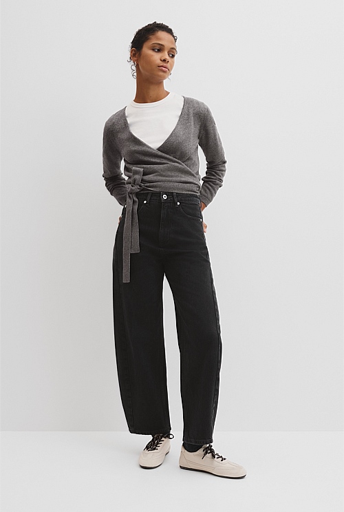 High Rise Barrel Jean