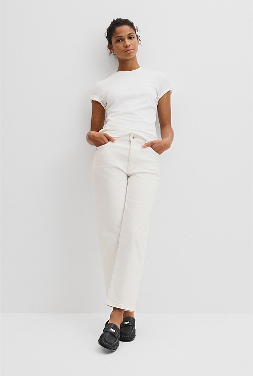 Classic Mid Rise Straight Jean