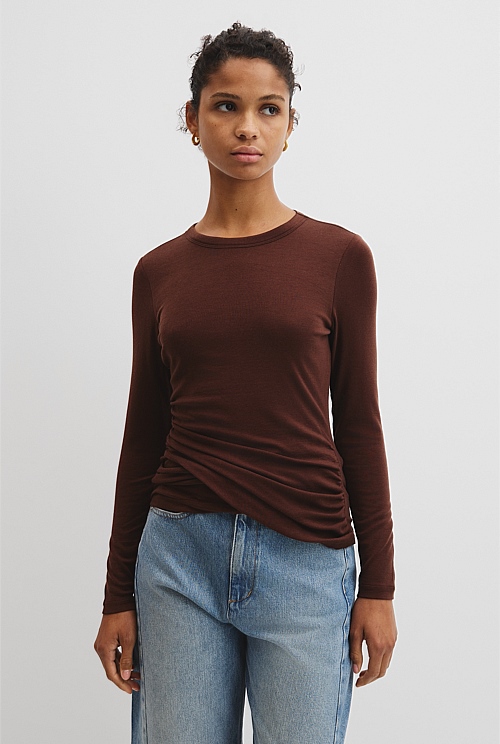 Jersey Wrap Top Jersey Wrap Top