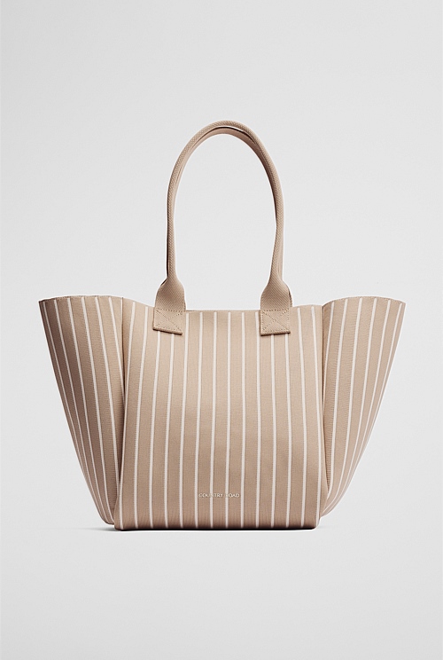 Stripe Knit Shopper Stripe Knit Shopper