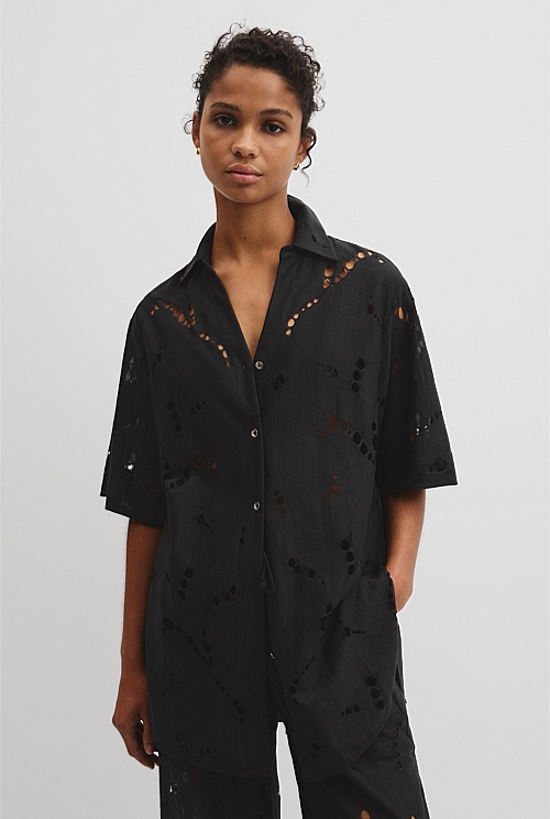 Lace Longline Shirt Lace Longline Shirt