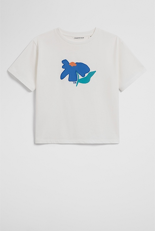 Australian Cotton Short Sleeve Abstract Osize T-Shirt Australian Cotton Short Sleeve Abstract Osize T-Shirt