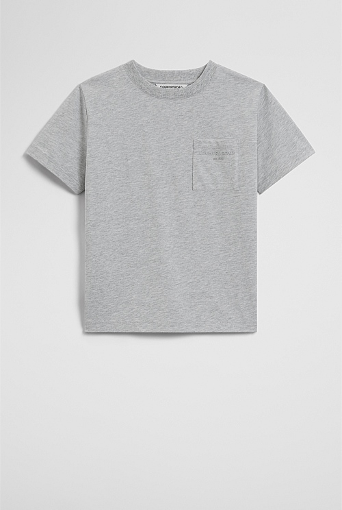 Australian Cotton Relaxed Short Sleeve Pocket T-Shirt Australian Cotton Relaxed Short Sleeve Pocket T-Shirt