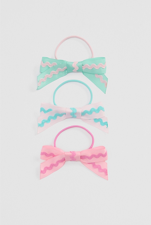 Ric Rac Bow Pack of 3