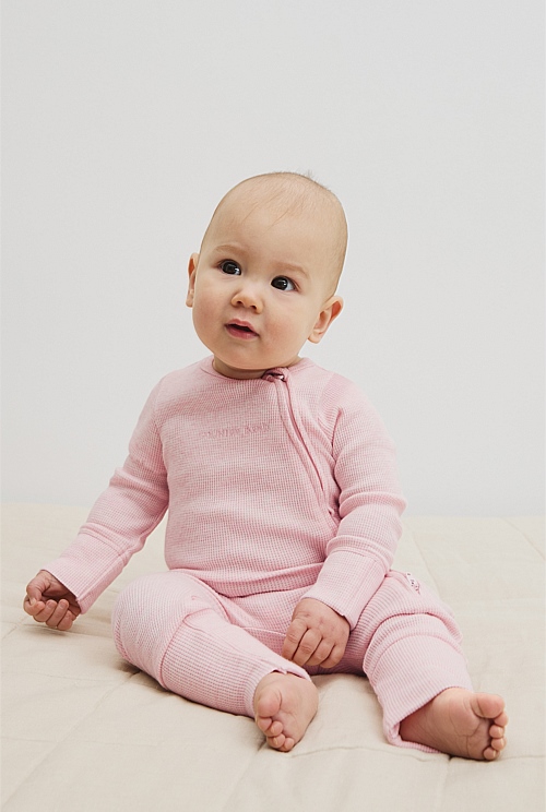Organically Grown Cotton Waffle Jumpsuit Organically Grown Cotton Waffle Jumpsuit