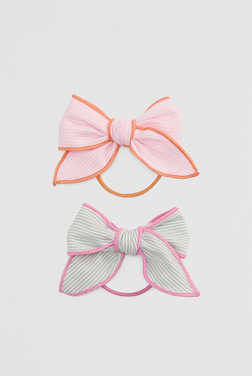 Bow Hair Tie Pack of 2 Bow Hair Tie Pack of 2