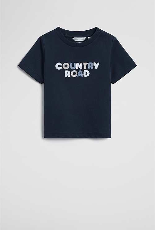 Australian Cotton Short Sleeve Boucle Tee