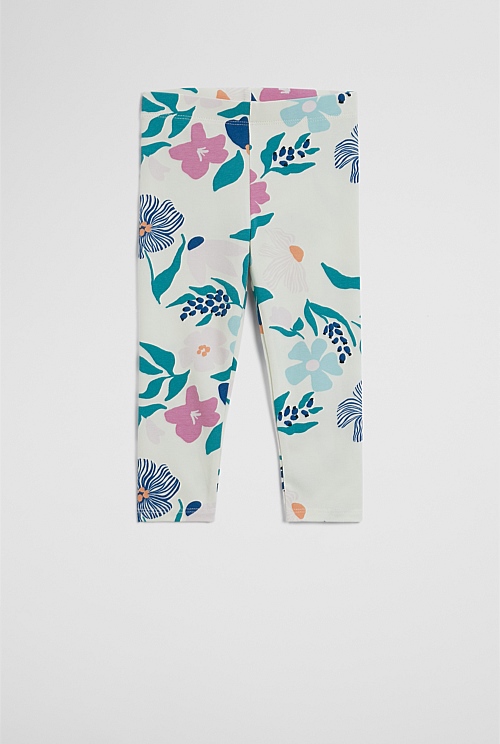 Organically Grown Cotton Blend Printed Legging Organically Grown Cotton Blend Printed Legging