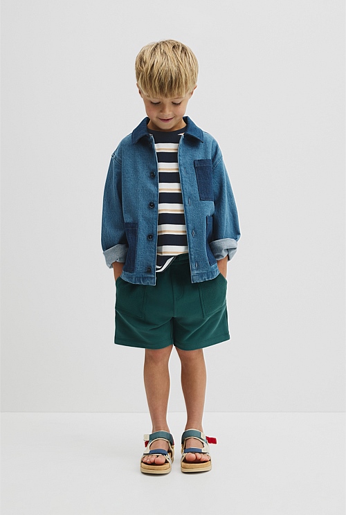 Australian Cotton Pocket Detail Sweat Straight Australian Cotton Pocket Detail Sweat Straight