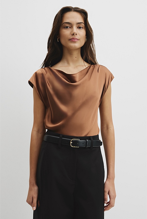 Satin Shell Top Satin Shell Top