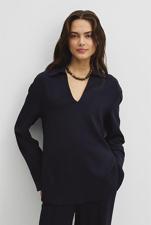 Crepe Rugby Shirt