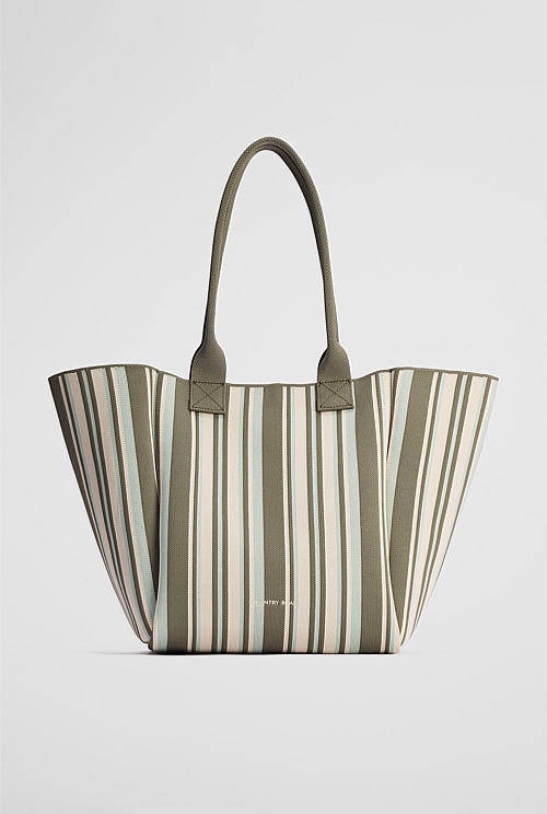 Stripe Knit Shopper Stripe Knit Shopper