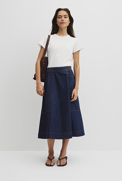 Soft Denim Cargo Skirt Soft Denim Cargo Skirt