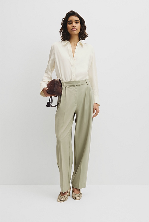 Wool Blend Tailored Pant Wool Blend Tailored Pant