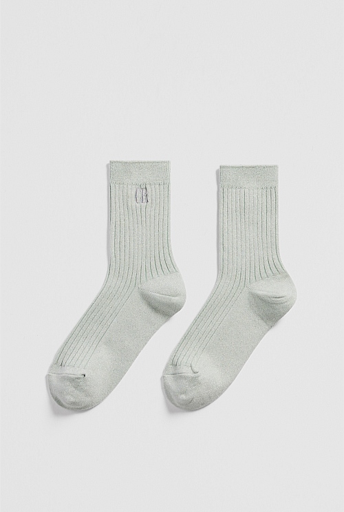 Australian Cotton Blend Country Road Metallic Sock Australian Cotton Blend Country Road Metallic Sock