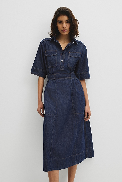 Utility Denim Dress