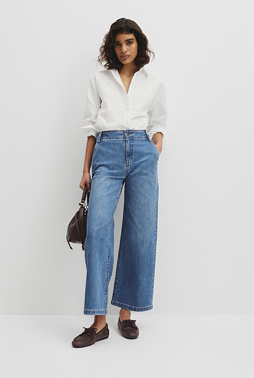 Refined High Rise Wide Leg Jean Refined High Rise Wide Leg Jean