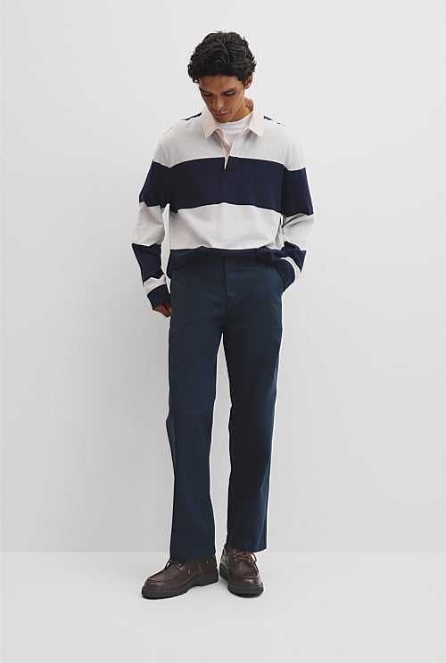 Relaxed Cotton Twill Pant