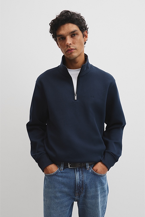 Half Zip Texture Sweatshirt Half Zip Texture Sweatshirt