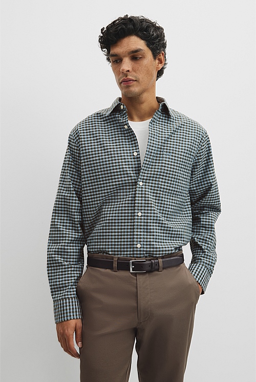 Regular Fit Cotton Gingham Shirt