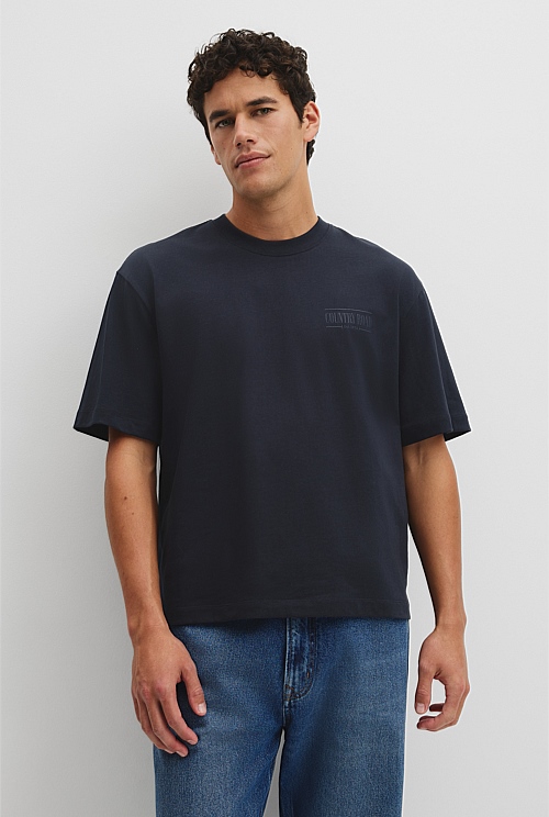 Australian Cotton Short Sleeve Heritage Boxy T-Shirt Australian Cotton Short Sleeve Heritage Boxy T-Shirt