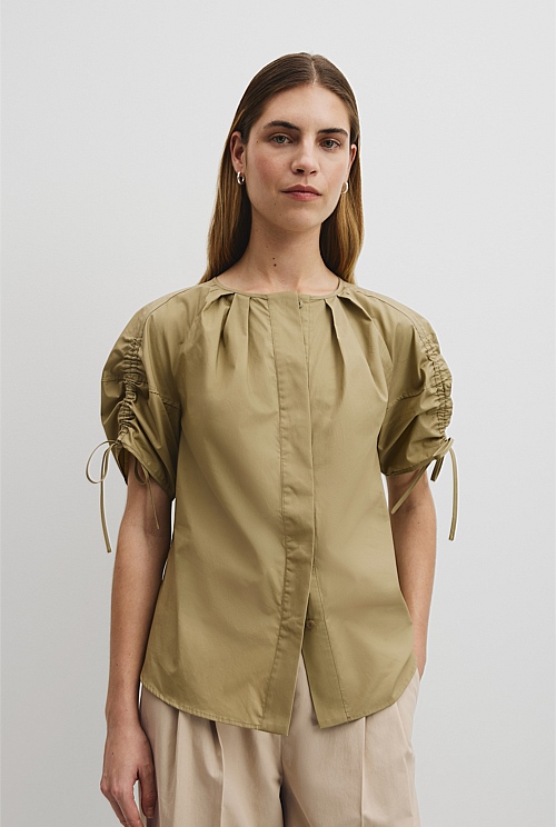 Gathered Sleeve Blouse Gathered Sleeve Blouse