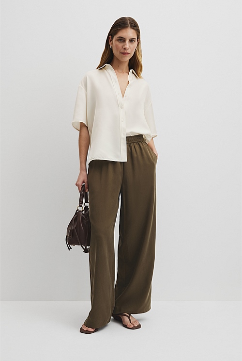 Pull-On Cupro Pant Pull-On Cupro Pant