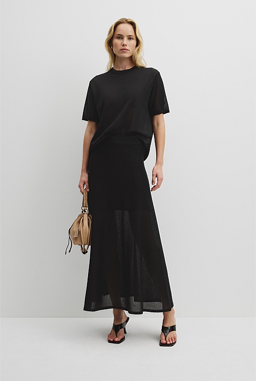 Flared Knit Skirt Flared Knit Skirt