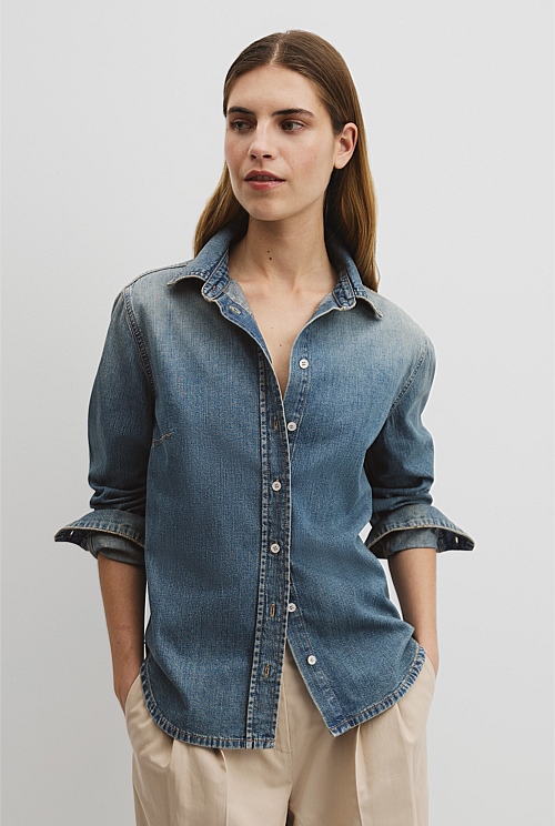 Slim Denim Shirt Slim Denim Shirt