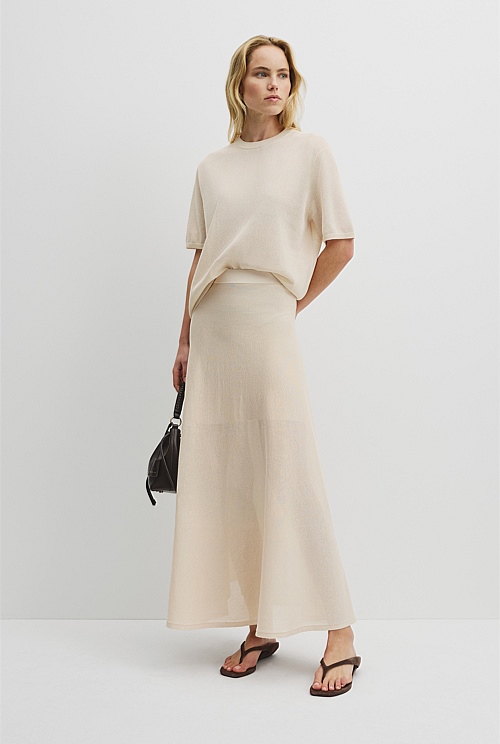 Flared Knit Skirt Flared Knit Skirt