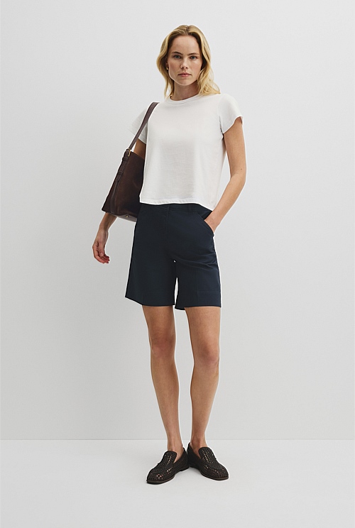 Australian Cotton Essential Twill Short Australian Cotton Essential Twill Short
