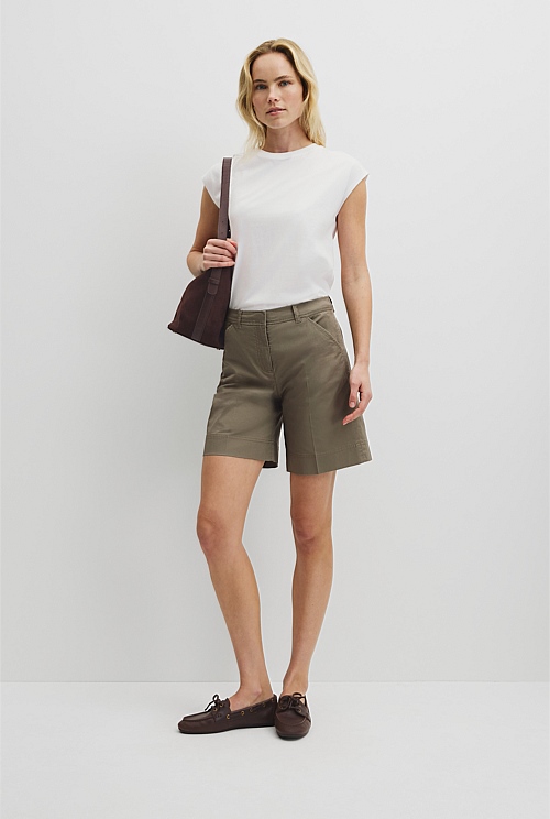 Australian Cotton Essential Twill Short Australian Cotton Essential Twill Short