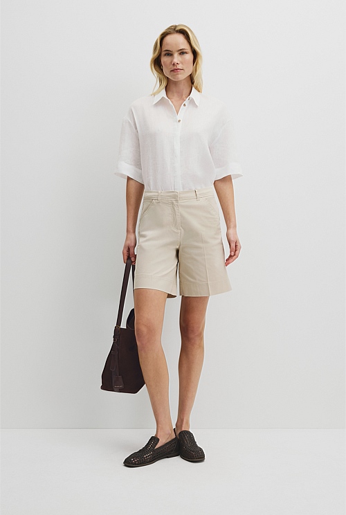Australian Cotton Essential Twill Short Australian Cotton Essential Twill Short