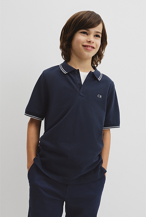 Short Sleeve Logo Polo Short Sleeve Logo Polo