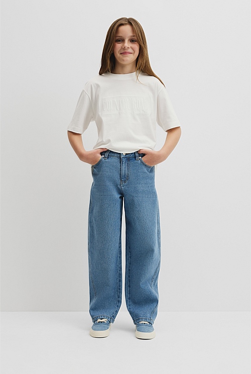 Teen Australian Cotton Short Sleeve Relaxed Heritage T-Shirt Teen Australian Cotton Short Sleeve Relaxed Heritage T-Shirt