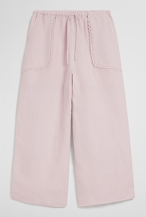 Linen Wide Legging Pant Linen Wide Legging Pant