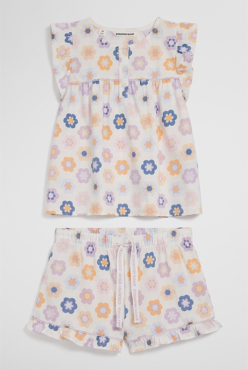 Short Sleeve Frill Sleep Set