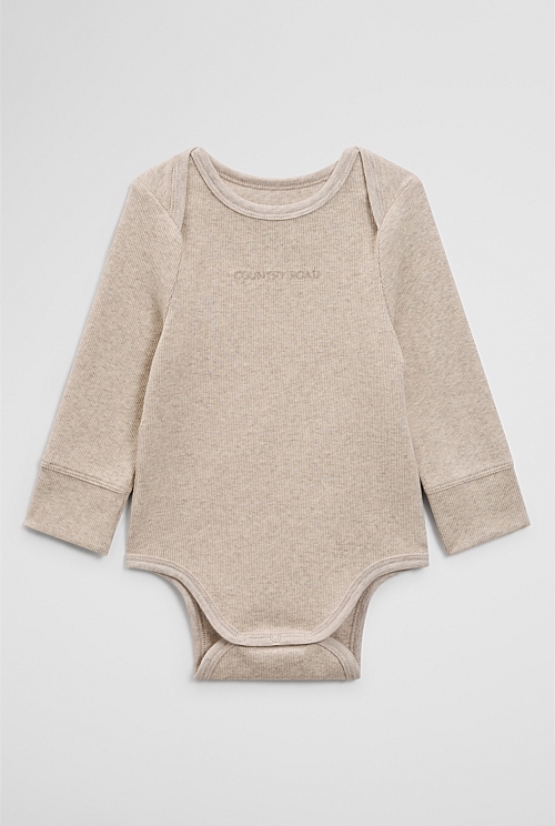 Long Sleeve Envelope Rib Bodysuit Long Sleeve Envelope Rib Bodysuit