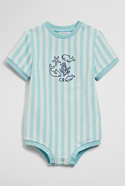Stripe Terry Romper Stripe Terry Romper