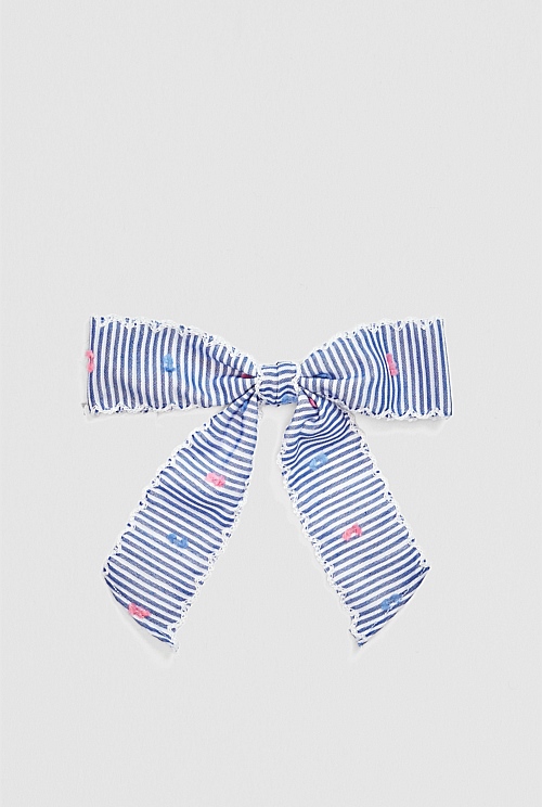 Fluffy Dot Bow Clip Fluffy Dot Bow Clip
