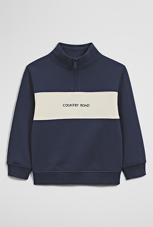 Panelled 1/4 Zip Sweat Panelled 1/4 Zip Sweat